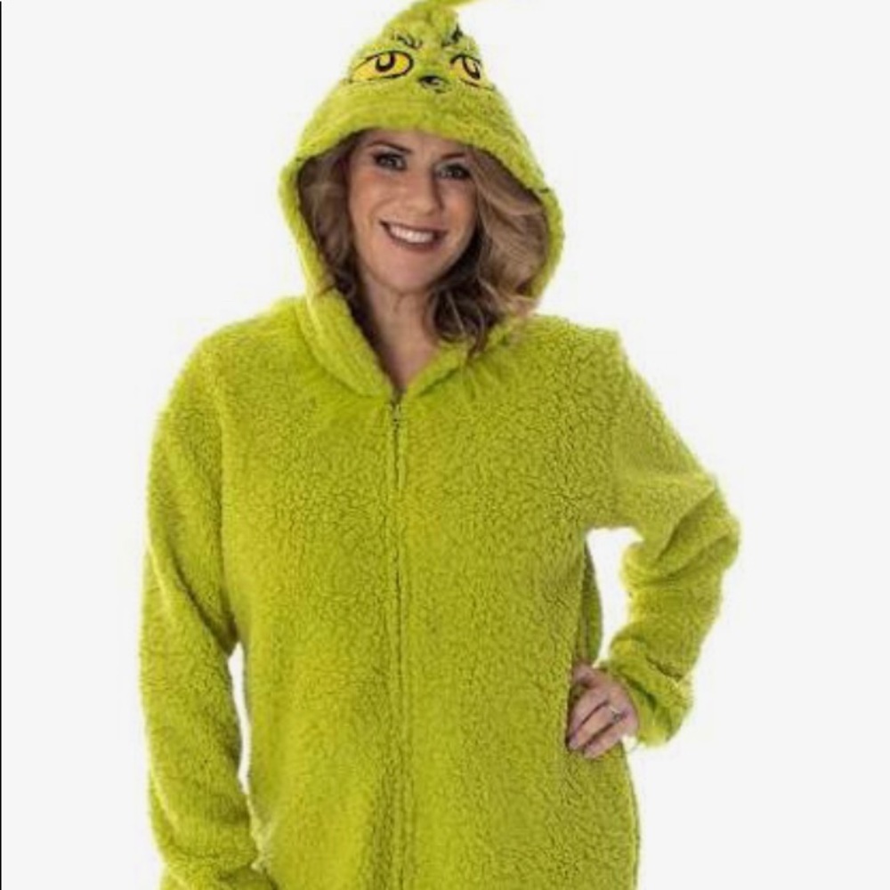 Plush Lime Green Hooded Onesie - Women's Cozy Sleepwear